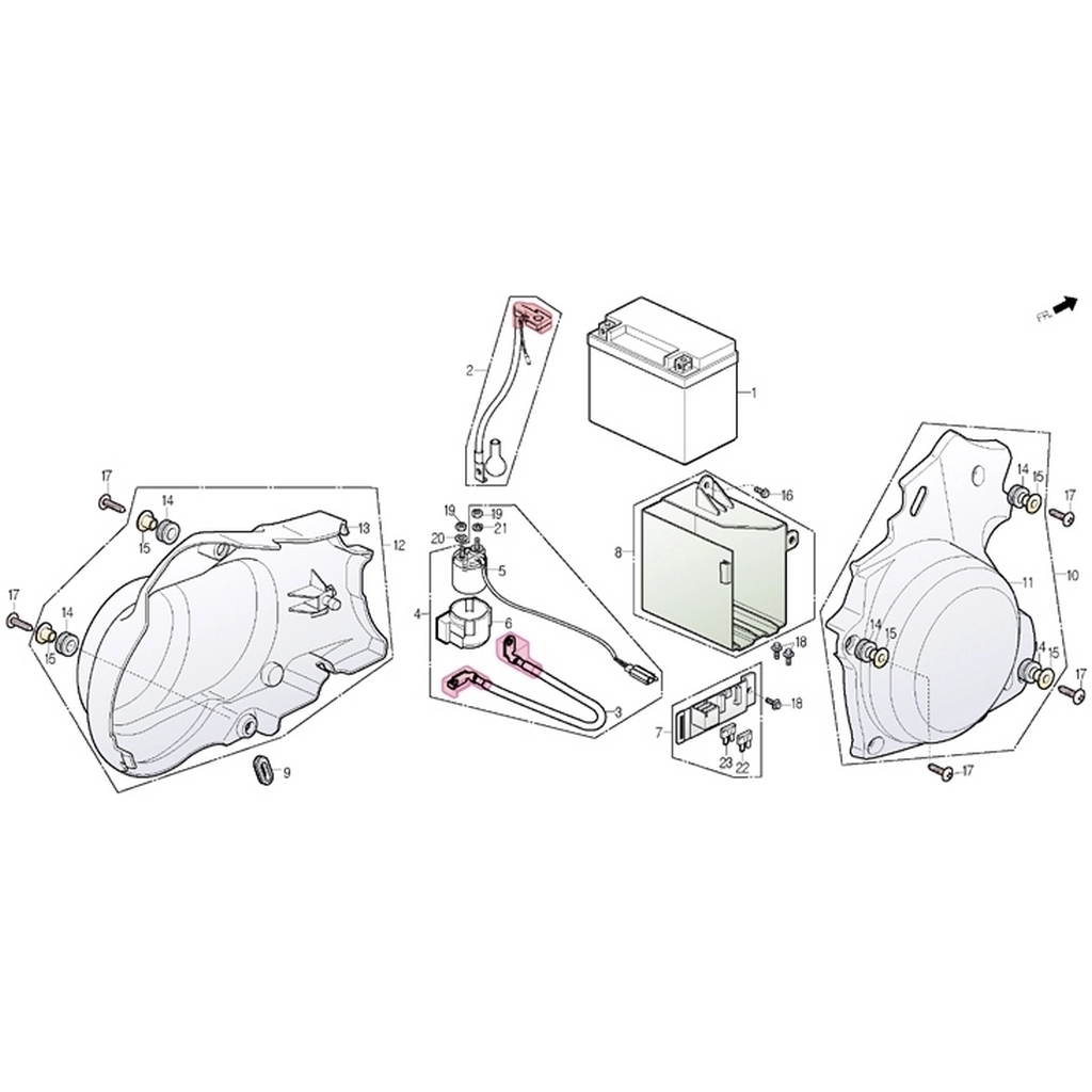 DAELIM VL250 DAYSTAR ALT KAPAK SAG #DL250-DS F1611